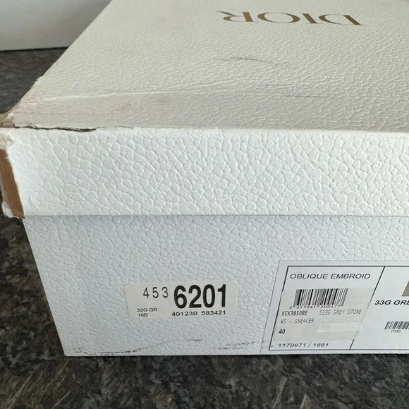 Dior Walk'n'Dior Platform Sneaker in stone grey sz 40 US 10 NWB $1,150 - Picture 3 of 16